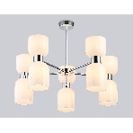 Люстра Ambrella light LH56083/10 СH/FR хром/белый матовый E14*10 max 40W D700*510, фото7