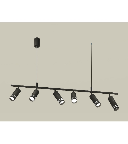 Светильник Ambrella light XB9006150/6 SBK/FR черный песок/белый матовый MR16 GU5.3 (С9006, С6302, A2061, N6236)