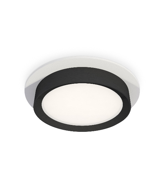 Комплект встраиваемого светильника Ambrella light XC8050002 SWH/PBK белый песок/черный полированный GX53 (C8050, N8113)
