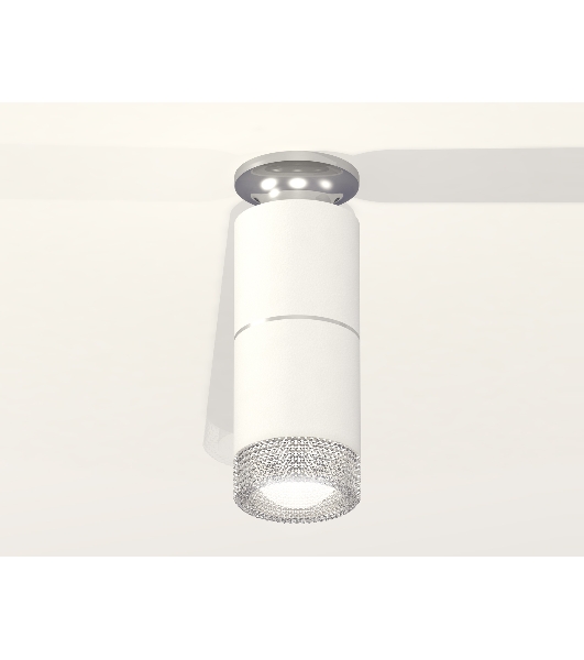 Светильник Ambrella Light XS6301242 SWH/PSL/CL белый песок/серебро полированное/прозрачный MR16 GU5.3