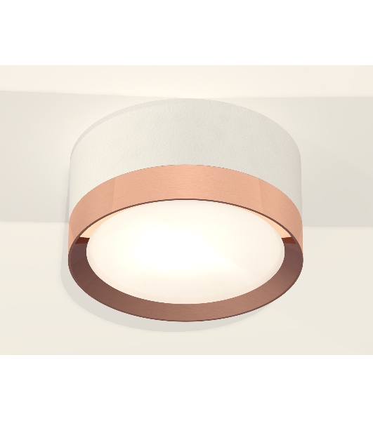 Светильник Ambrella Light XS8101006 SWH/PPG белый песок/золото розовое полированное GX53 (C8101, N8126)