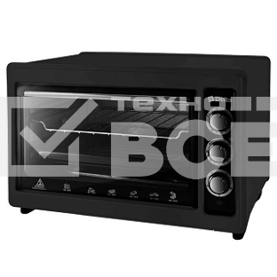 Мини-печь Delta D-0123 черная с тэном повыш мощности,1300 Вт, 37 л