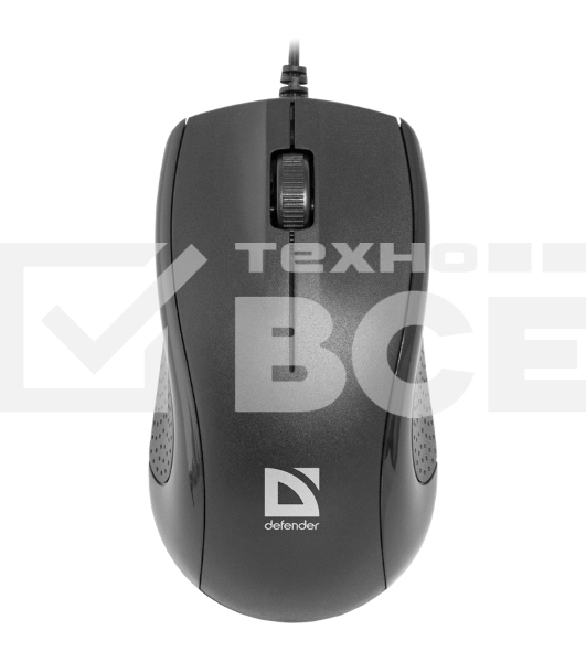 Мышь проводная Defender Optimum MB-160 черный, 1000 dpi, USB, кнопки - 3