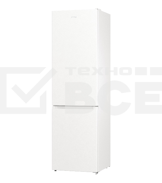 Холодильник Gorenje NRK6201PW4 белый двухкамерный 235/96л морозилка снизу