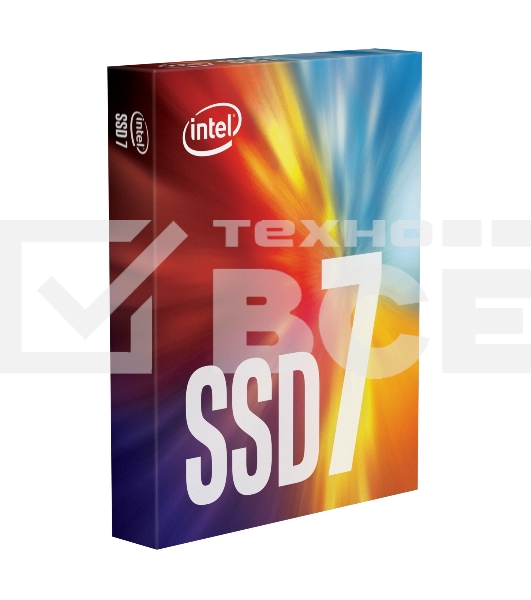 Накопитель SSD Intel 760p Series, 256Gb, M.2 2280, PCIe 3.0 x4, NVMe, R/W 3210/1315