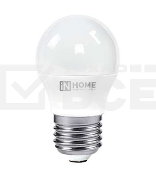 Лампа светодиодная LED-ШАР-VC 8Вт 230В E27 4000К 720лм IN HOME 4690612020570