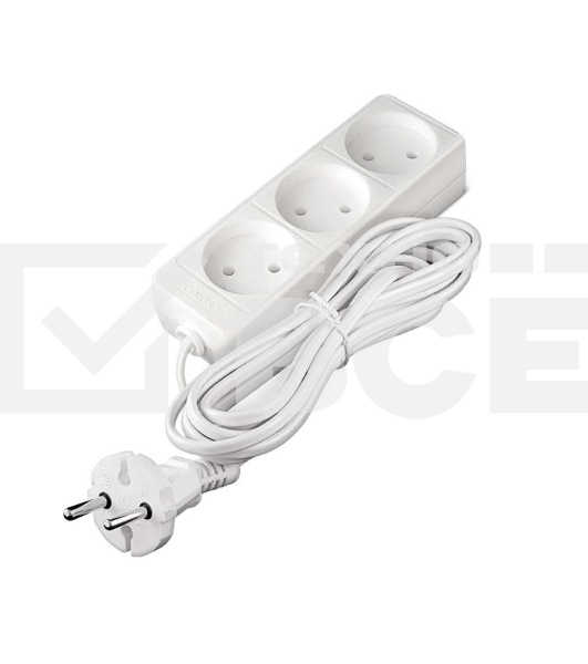 Удлинитель 3х5м без заземл. 10А IP20 2.2кВт Союз 481S-1305