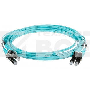 Кабель Патч-корд Panduit FX2ELLNLNSNM003 2x50/125 OM3 LC дуплекс-LC дуплекс 3м LSZH аквамарин