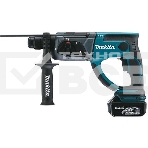 Перфоратор Makita DHR202RFE Перфоратор ак,SDS+, 18В,2х 3 Ач Li-ion,3реж,1.9Дж,0-4000у\м,3.5кг,чем,подсветка,совмест с 4 Ач Li-ion, фото 1