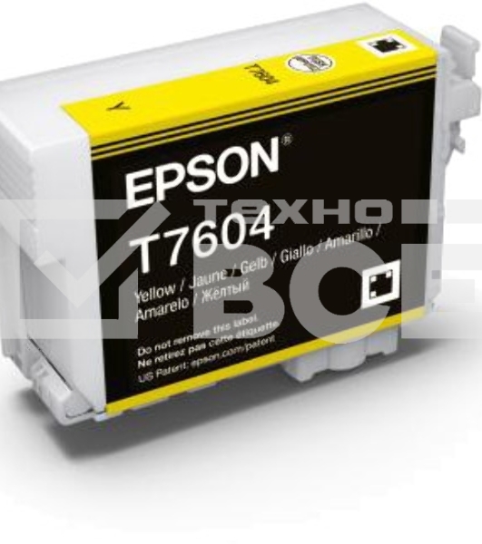 Картридж струйный EPSON C13T76044010 желтый (26 мл) для SC-P600
