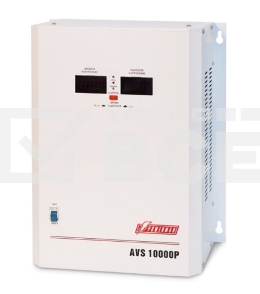 Стабилизатор напряжения Powerman AVS 10000P White (10000ВА,50А,КПД 98%, циф. индикация вх./вых. напряж.)