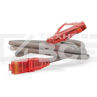 Патч-корд Hyperline U/­UTP, Cat.5e, LSZH, 3 м, серый 