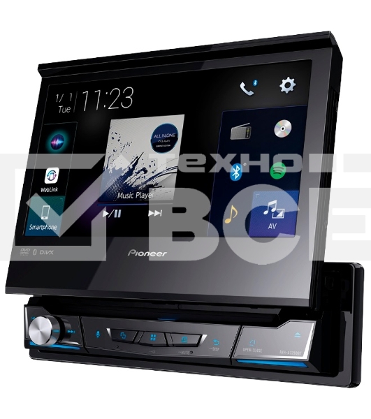 Автомагнитола CD DVD Pioneer AVH-A7250BT 1DIN 4x50Вт