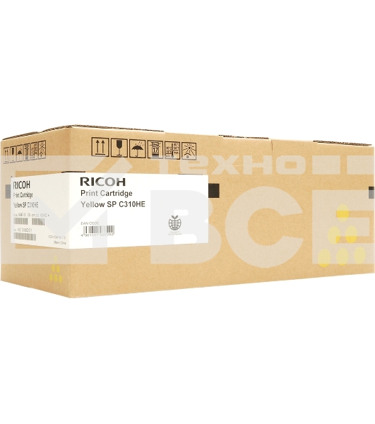 Картридж лазерный Ricoh тип SPC310HE (407635/406482), желтый высокой емкости, 6600 отпечатков (для SP C320DN), 6000 отпечатков (для SP C242DN/C242SF), 4600 стр. A4 (5%, ISO 6600, для SP C342DN), для Aficio SP C231SF/C232SF/ SP C231N/C232DN/C311N/C312DN/C3