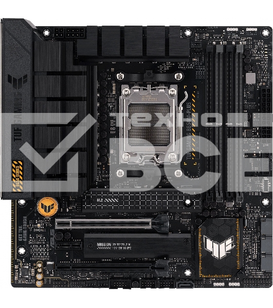 Материнская плата ASUS TUF GAMING B650M-PLUS, AM5, AMD B650, 4xDDR5, 4xSATA, 2xM.2, 1xPCIe 4.0 x16, 1xPCIe 4.0 x4, 1xDP, 1xHDMI, 1x 2.5Gb LAN, 4xUSB-A 3.2 Gen 2, 1xUSB-A 3.2 Gen 1, 1xUSB-C 3.2 Gen 2x2, 5x3.5 мм, 7.1, mATX