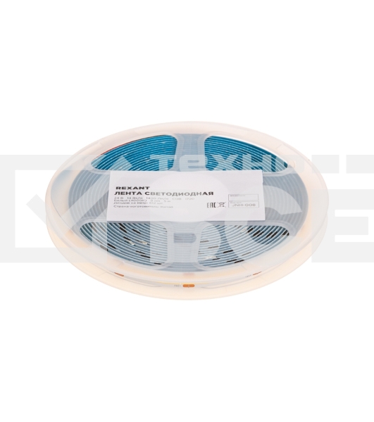 Лента светодиодная 24В, COB 14Вт/м, 512 LED/м, 4000К, 8мм, 5м, IP20 Rexant