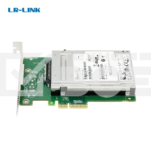 Переходник Lr-Link LRNV9411U3 PPCIe x4 U.3 NVMe SSD Adapter, Support:1* U.3 NVMe SSD