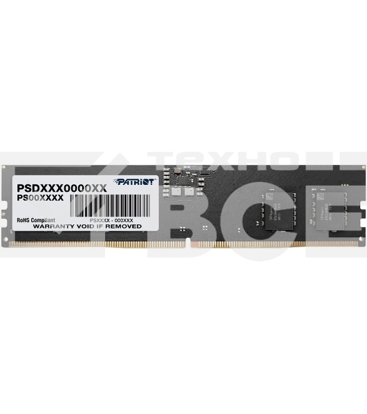 Оперативная память Patriot Signature, DDR5, 8GB (1x8 GB), 5200 MHz, CL42