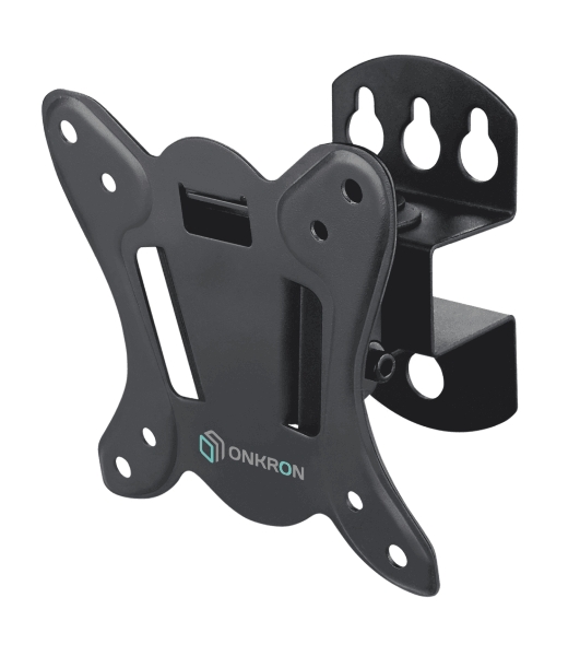 Кронштейн ONKRON Кронштейн ONKRON 17-27'' макс 100*100 мм, наклон -+ 8º, поворот: 45°, от стены 85 мм, макс вес 25кг, черный