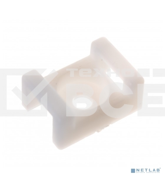 Площадка для крепления стяжки Rexant (ПС-2) 22x16 мм, белая, упаковка 100 шт.