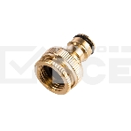 Адаптер латунный 1/2дюйм-3/4дюйм внутренняя резьба с переходником ЧЕТЫРЕ СЕЗОНА 62-0273, фото 1