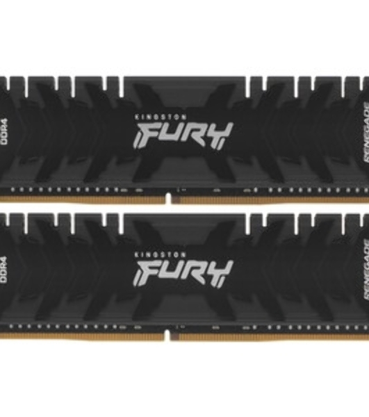 Оперативная память Kingston Fury Renegade, DDR4, 64GB (2x32 GB), 3200 MHz, CL16, DIMM, с радиатором, черный