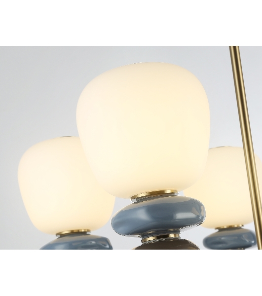 Люстра Ambrella light LH53164/5 SB/WH бронза/белый 40W 3000K D650*900