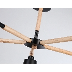 Светильник Ambrella light TR82211/5 BK/LW черный/светлое дерево E27/5 max 40W D780*430, фото7
