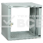 Шкаф LINEA WE 9U 600x600мм дверь стекло серый ITK, фото 1