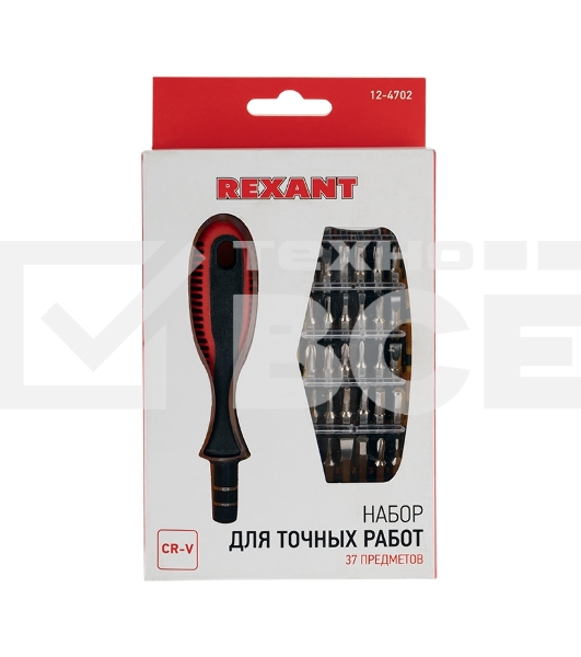 Набор отверток для точечных работ 37 предметов 12-4702 Rexant