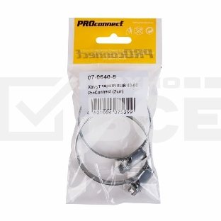 Хомут червячный PROconnect 40-60-0,7 мм, (упак. 2 шт)