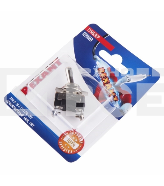 Тумблер 220V 10А (2c) ON-OFF однополюсныйMini(ASW-23)Rexant (в упак. 1шт.)