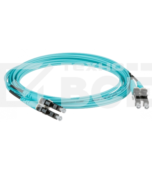 Кабель Патч-корд Panduit FX2ELLNLNSNM003 2x50/125 OM3 LC дуплекс-LC дуплекс 3м LSZH аквамарин