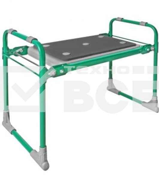 Скамейка садовая с мягким сиденьем НИКА СКМ2 (СКМ2/3 зеленый)