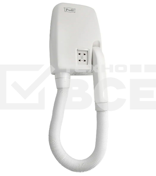 Фен Puff 850B 850Вт белый