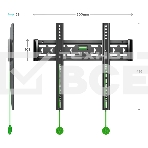 Кронштейн ONKRON FM5 / 32-55'' макс 400*400 наклон 0º от стены: 29мм макс вес 56,8кг, фото17