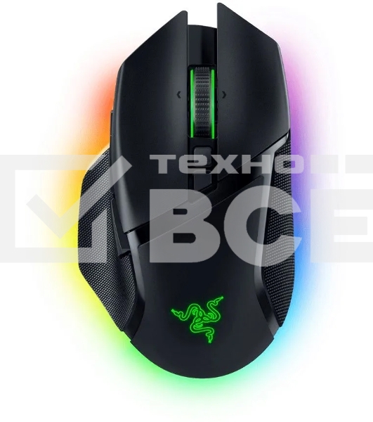 Мышь беспроводная/проводная Razer Basilisk V3 Pro черный, 30000 dpi, радиоканал, Bluetooth, USB, кнопки - 11