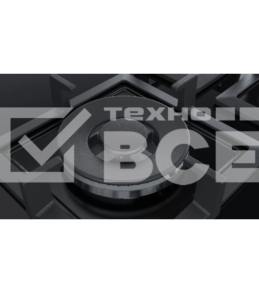 Газовая варочная поверхность Bosch PPQ7A6B20 черный