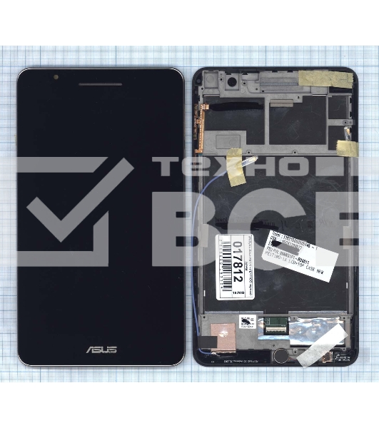 Модуль (матрица + тачскрин) для Asus Fonepad 7 FE171 / FE171CG черный с рамкой