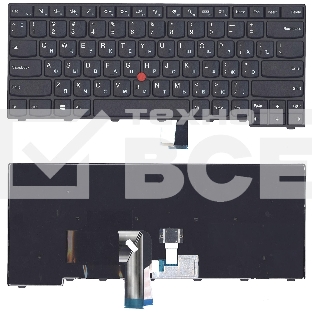 Клавиатура для ноутбука Lenovo ThinkPad T440 T440P T440S черная с указателем