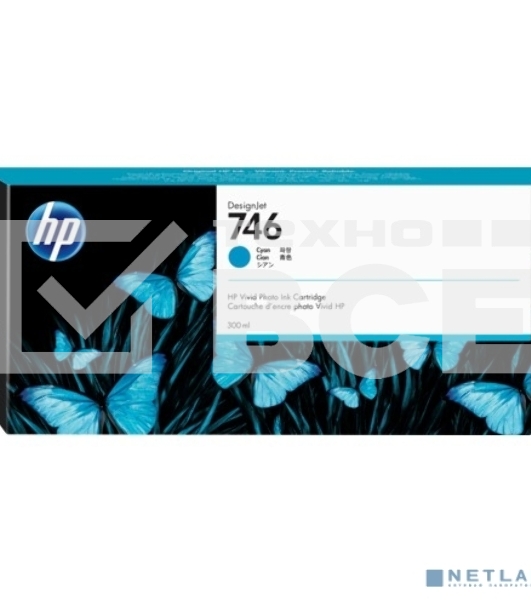 Картридж струйный HP 746 300-ml голубой Ink Cartridge