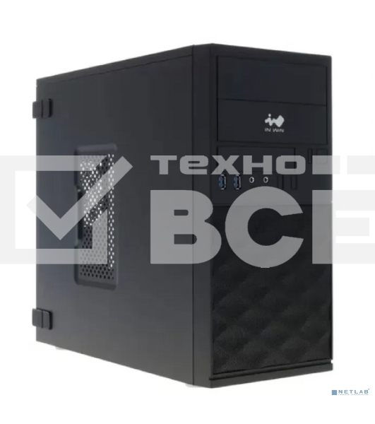 Компьютерный корпус Mini Tower InWin EFS052 Black 600W PM-600ATX U3*2 +A(HD)+ front fan holder+ Screwless mATX