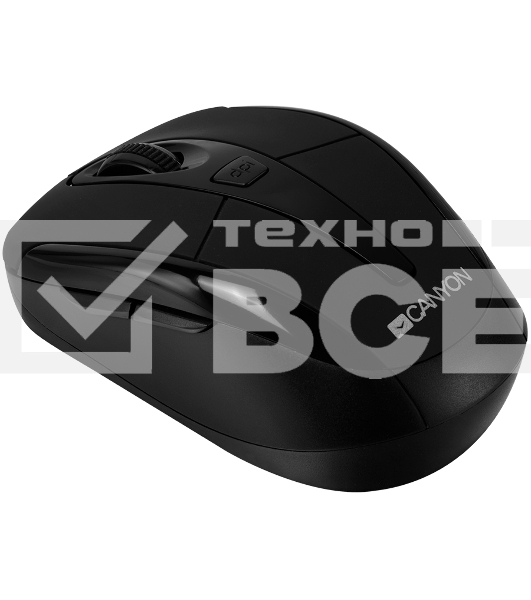 Мышь беспроводная Canyon MSO-W6 черный, 1600 dpi, радиоканал, USB, кнопки - 6