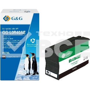 Картридж струйный G&G GG-L0R40AE 957XL черный (73мл) для HP OJ Pro 8734/8210/8720/8724/8725/8726/8727/8736/8740/8743/8744/8746/8747