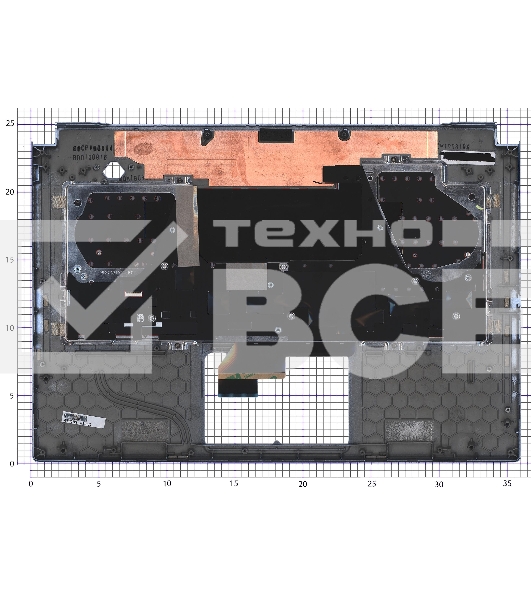 Клавиатура для ноутбука Asus ROG GU502 серебристая c подсветкой маленький энтер