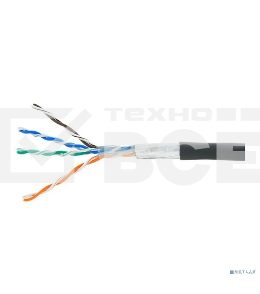 Кабель Cablexpert Россия FPC-5051E-4-CU, FTP indoor 4x2x0.51, медный, кат.5e, однож., 305м, box, серый