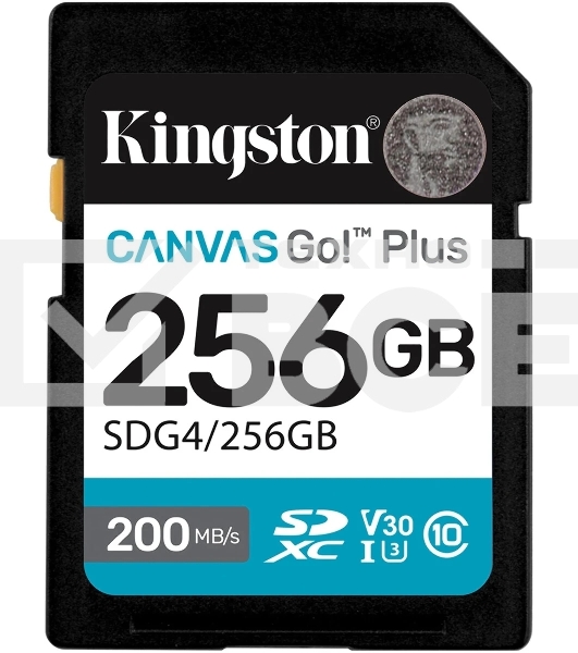Флеш карта SDXC 256GB Kingston SDG4/256GB Canvas Go! Plus V30 + adapter