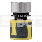 Коннектор для шланга, быстросъемный 1/2' с термопластичной резиной и зажимной гайкой из цинка Профи ЧЕТЫРЕ СЕЗОНА , фото3