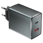 Автомобильное зарядное устройство OLMIO Type-C/USB, 38W, 6A, QuickCharge3.0, PowerDelivery, фото 1