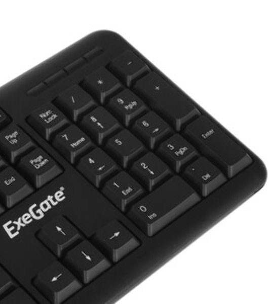 Клавиатура проводная ExeGate LY-331S (EX293971RUS), USB, черный